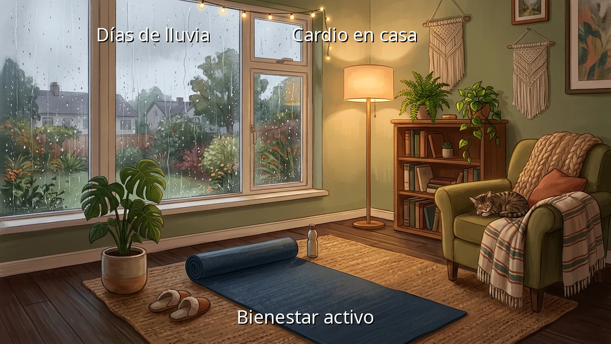 Cardio en casa para días de lluvia suave
