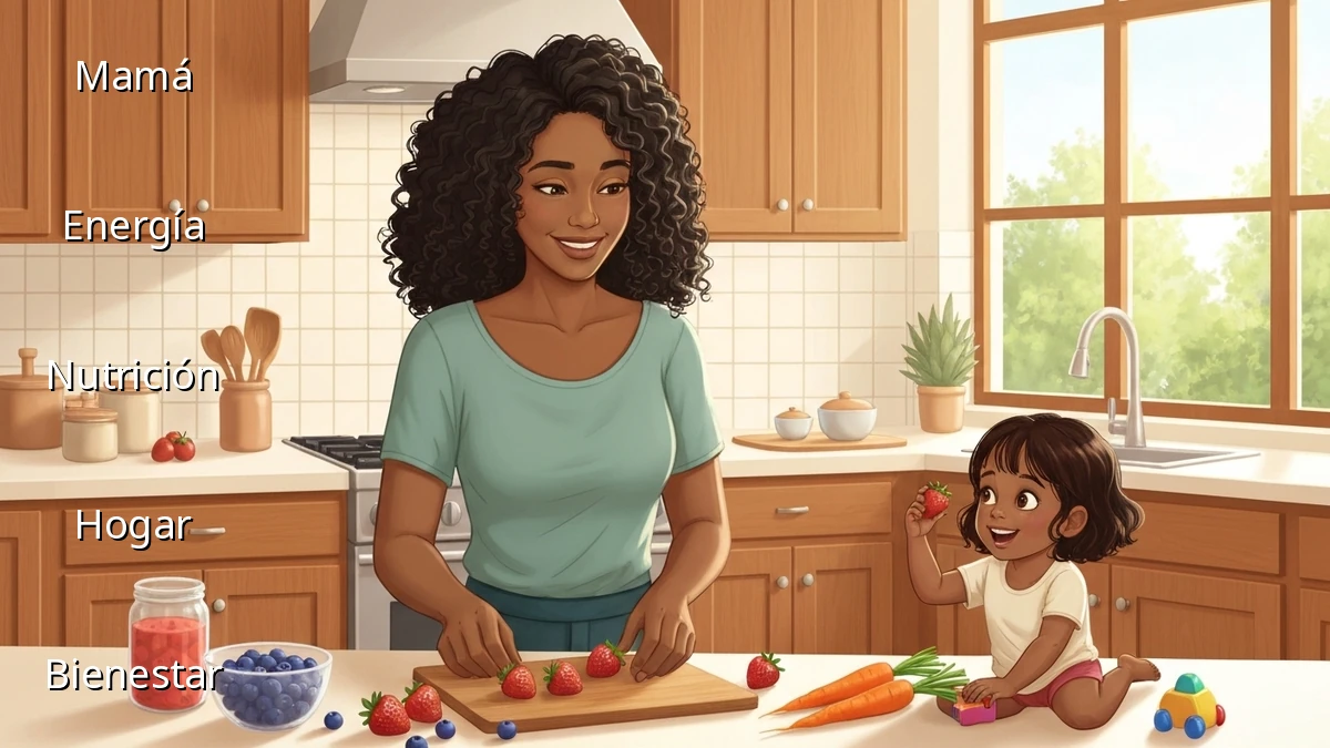 Nutrición para Mamás: Evita Bajones de Energía al Entrenar en Casa