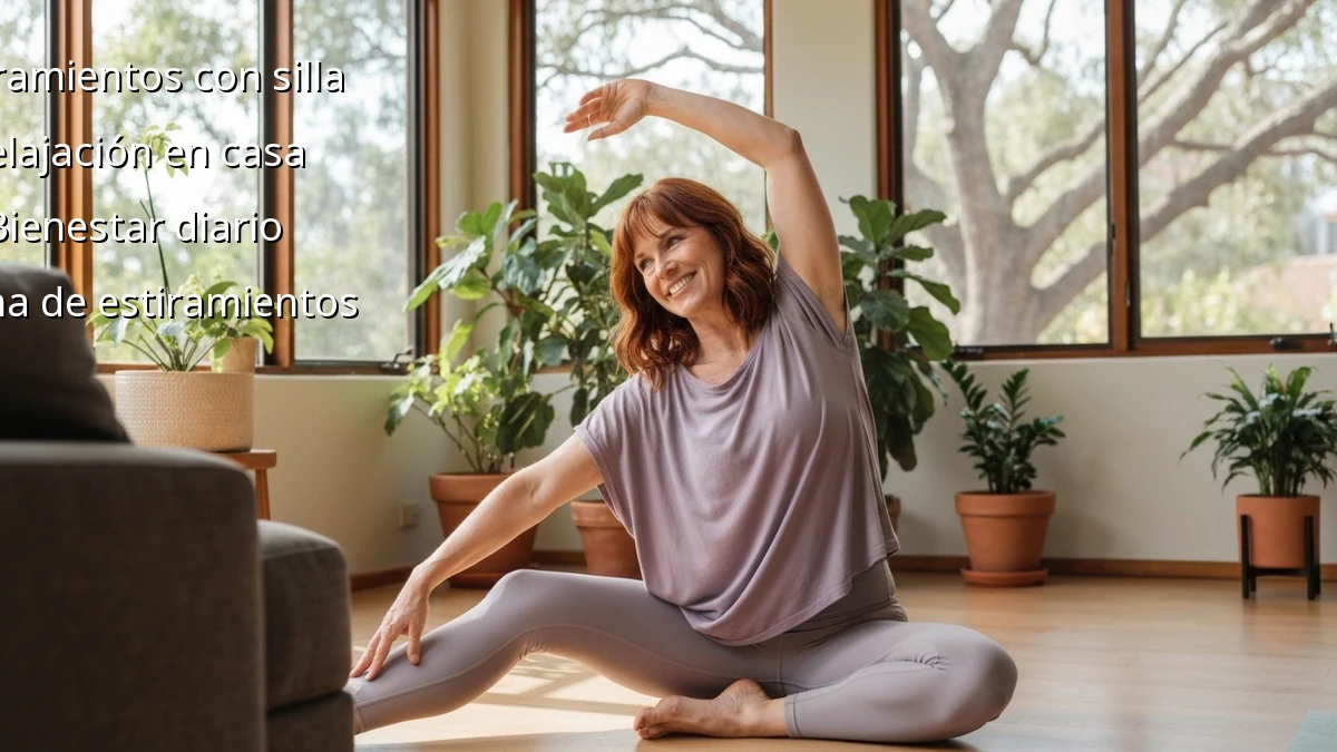 Estiramientos con Silla: Rutina Corta en Casa