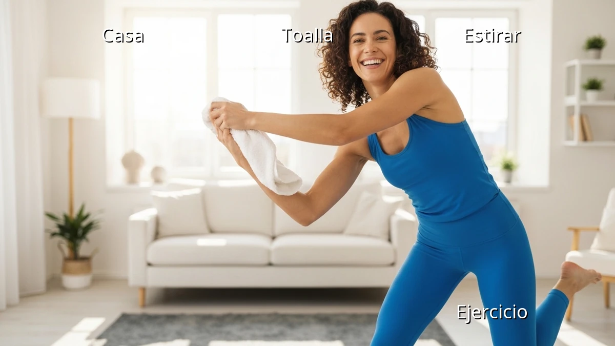 Entrenamiento en casa: Usa una toalla