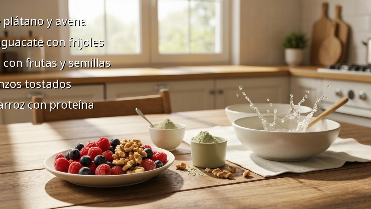 Nutrición Post-Entrenamiento Vegana en Casa