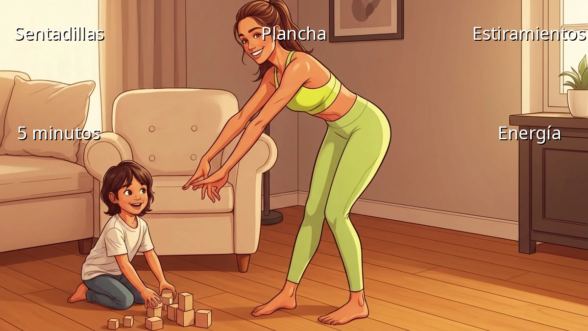 Mamá Ocupada: Entrena en Casa en Pequeños Momentos