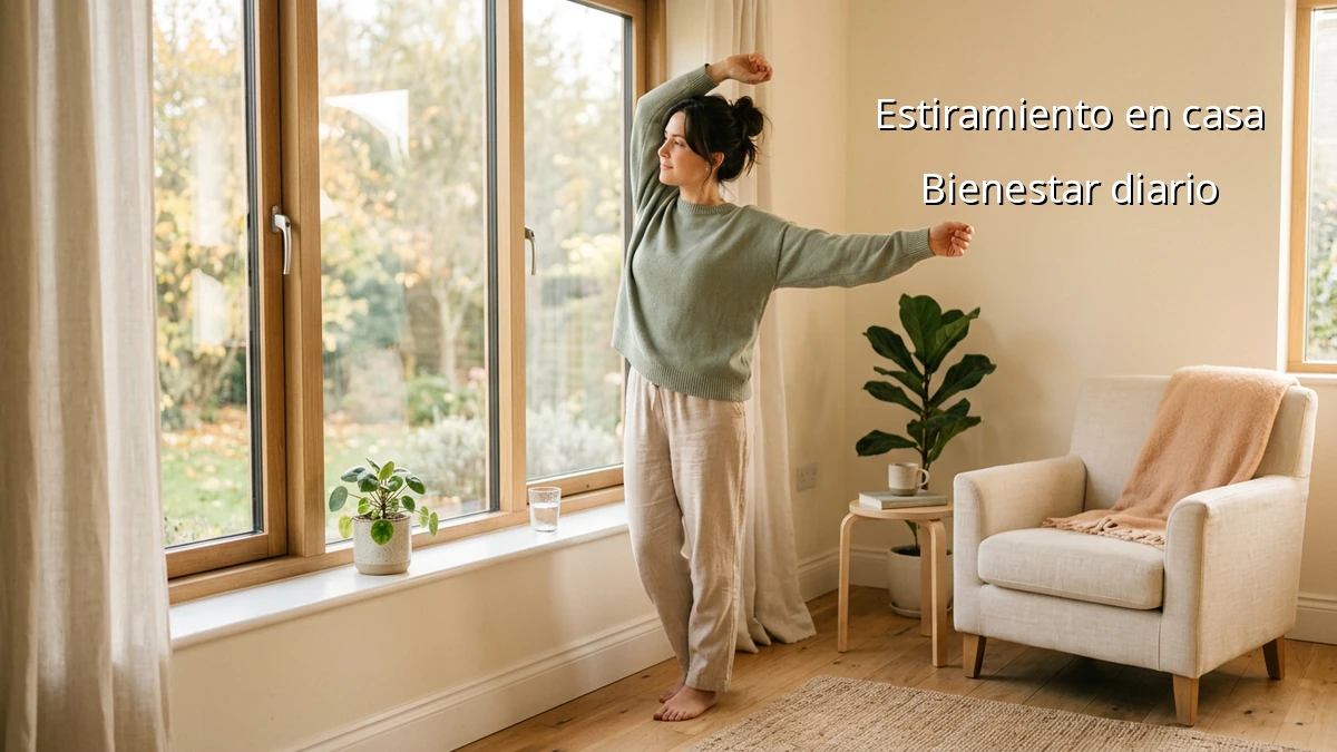 Estira tus brazos tras entrenar en casa